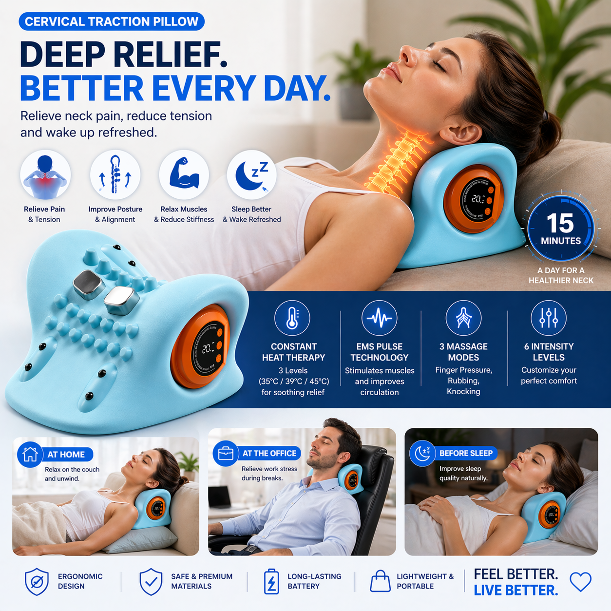 Cervical Traction Pillow